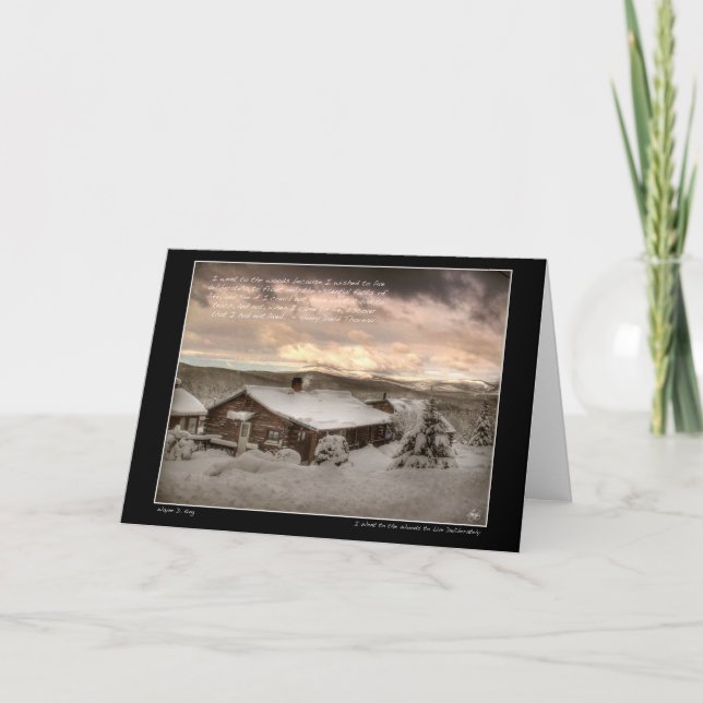 Jag gick till hälsningskortet i Skogen Kort (Framsida)