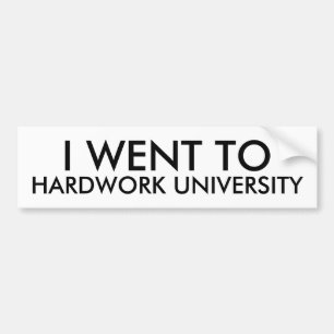 JAG GICK TILL HARDWORK-UNIVERSITETEN, BILDEKAL