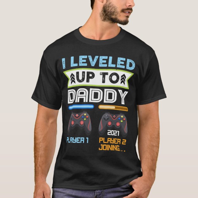 Jag gick upp till pappa, Perfekt för ny pappa, Pap T Shirt (Framsida)
