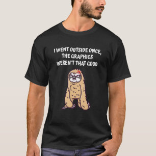 Jag gick utanför det där bilderna där Bra spel T Shirt