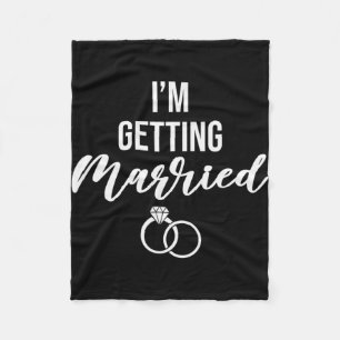 Jag Giftar Mig Kvinnor Roligt Bachelorette-fest Fleecefilt