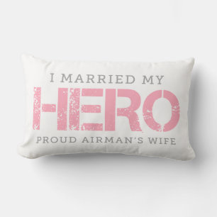 Jag gifte mig med min Hero - Airmans fru Lumbarkudde