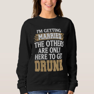 Jag gifter mig rolig berusad svensexeparty present t shirt