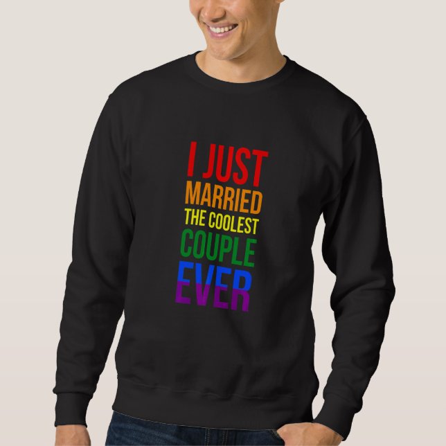 Jag Giftes Just Med Det Hetaste Paret Någonsin Lgb Lång Ärmad Tröja (Framsida)