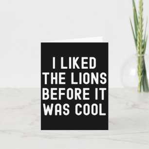 Jag gillade Lions innan det var coolt Roligt fotbo Kort