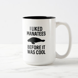 Jag gillade Manatees Två-Tonad Mugg