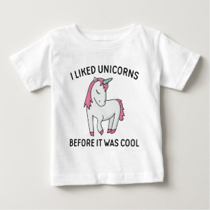 Jag gillade Unicorns innan det var Coola T Shirt