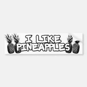 Jag gillar ananas! bildekal