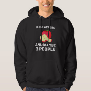Jag gillar äpplen och kanske tre lärare Novel Hoodie