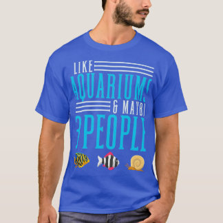 Jag gillar Aquarium kanske 3 personer som håller k T Shirt