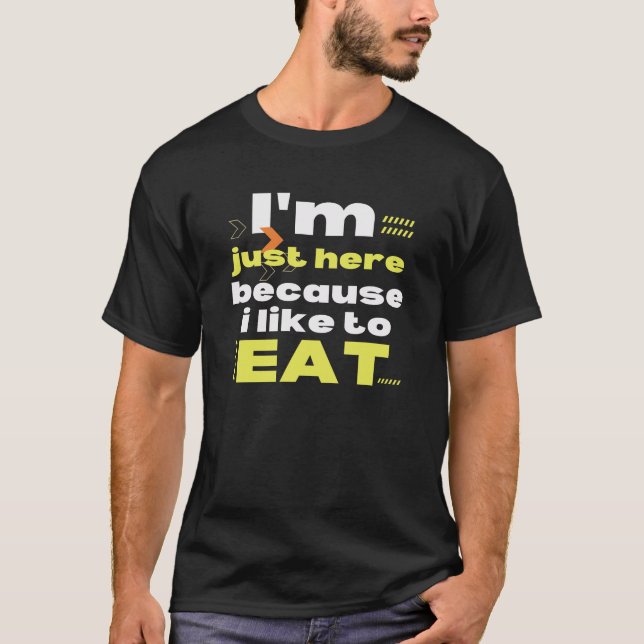Jag gillar att äta Fitness Diet. T Shirt (Framsida)