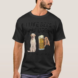 Jag Gillar Att Dricka Öl Och Hundar Labrador Retri T Shirt