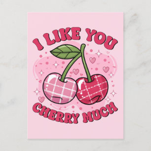 Jag gillar att du kör mycket Cute Retro Valentine Vykort