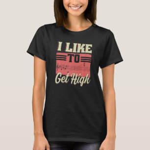Jag gillar att få en sångerska i Musik noter T Shirt