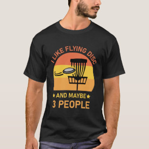 Jag gillar att flyga diskett och kanske 3 personer t shirt