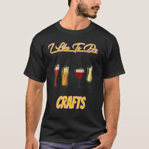 Jag gillar att göra båtar öl t shirt