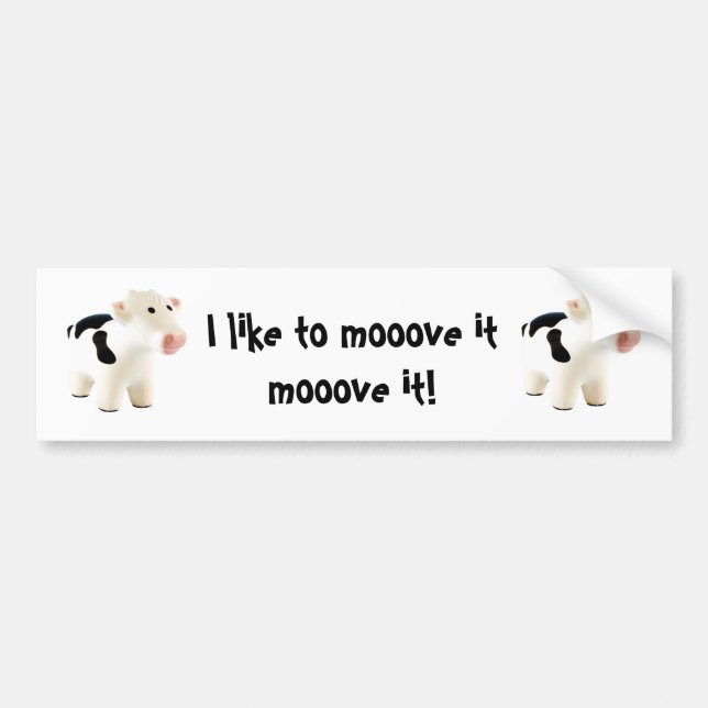 Jag gillar att moove it moove it ... dekal (Framsidan)