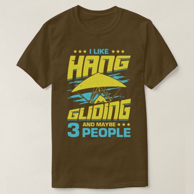 Jag gillar att vänta och kanske 3 personer t shirt (Design framsida)