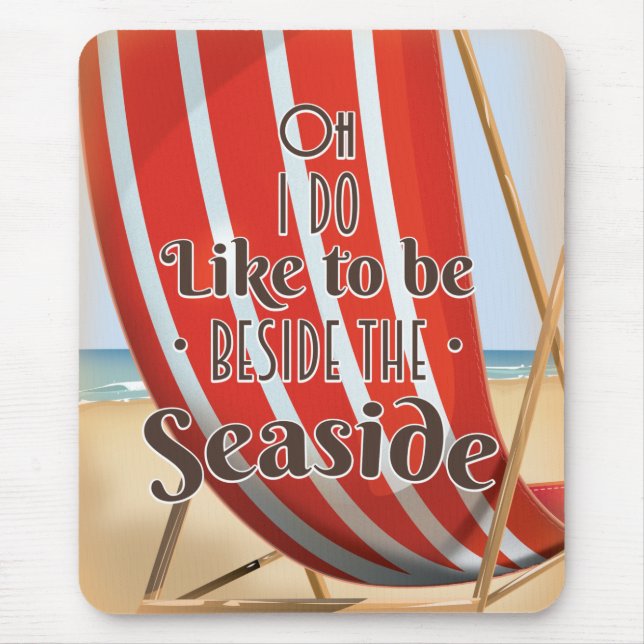 Jag gillar att vara bredvid havet musmatta (Framsidan)