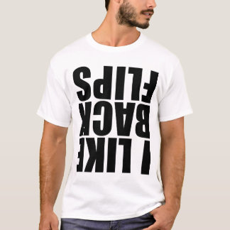 Jag gillar backflips tee shirt
