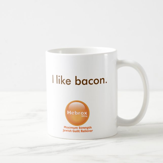 Jag gillar bacon kaffemugg (Höger)