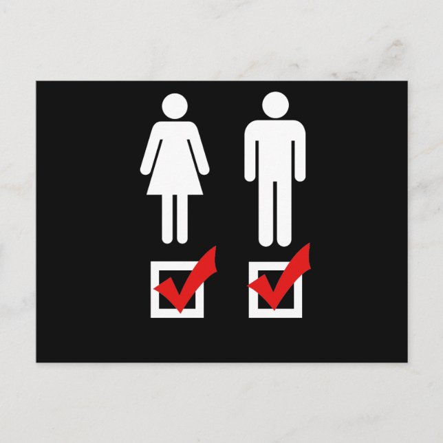 Jag gillar båda - vykort (Framsida)