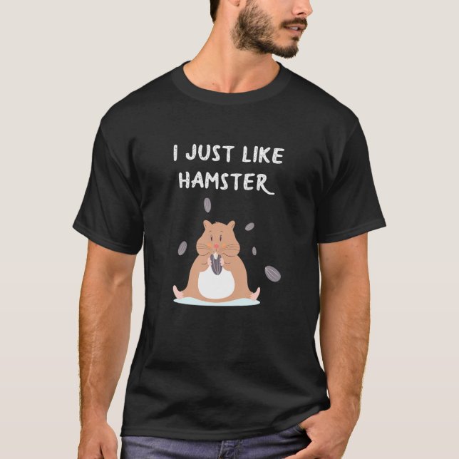 JAG GILLAR BARA Hamster T Shirt (Framsida)
