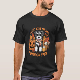 Jag gillar bara min hund och Pumpkin Spice höststä T Shirt