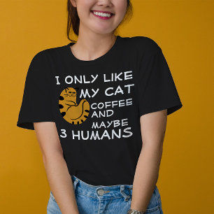 Jag gillar bara mitt kattkaffe och DIY T Shirt
