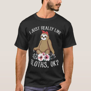 Jag Gillar Bara Riktigt Mycket Dovendyr Ok Söt Jag T Shirt