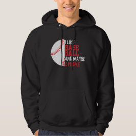 Jag gillar Baseball och kanske 3 personer Manar Hoodie