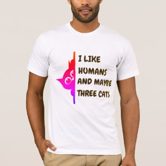 Jag gillar baseboll-tittande katt t shirt