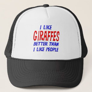 Jag gillar bättre giraff, än jag gillar folk hat keps