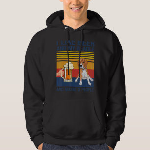 Jag gillar Beagle och kanske 3 människor Hundägare Hoodie
