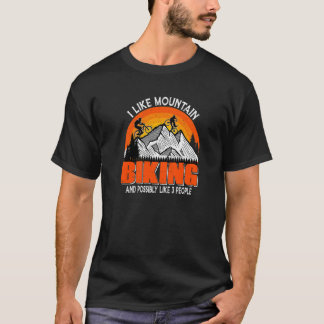 Jag gillar Beer och Mountain Bikes och kanske 3 pe T Shirt