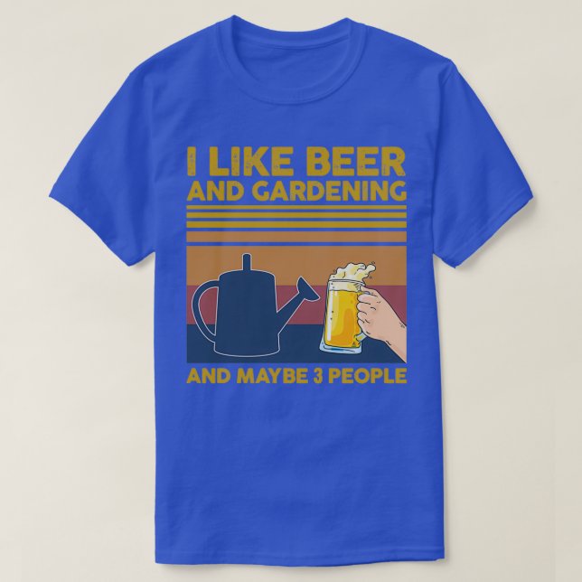 Jag gillar Beer och  och kanske 3-folkgåva  T Shirt (Design framsida)