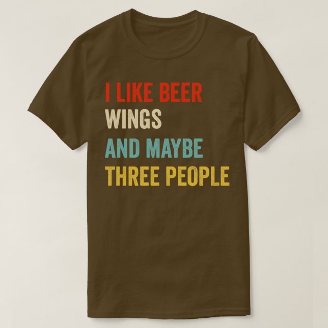 Jag gillar Beer Vingar T Shirt (Design framsida)