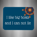 Jag gillar Big Boats Stateroom Funny Cruise Door Magnet<br><div class="desc">Den här designen har skapats genom digital grafik. Det kan vara personlig i området att tillhandahålla eller anpassa genom att klicka för att anpassa ytterligare alternativ och ändra namn, initialer eller ord. Du kan också ändra texten färg och stil eller ta bort texten för en bilddesign. Kontakta mig på colorflowcreations@gmail.com...</div>