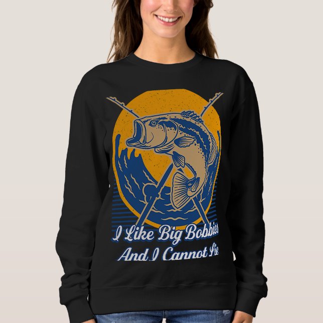 Jag gillar Big Bobbies Flygfiske Humor Angling T Shirt (Framsida)