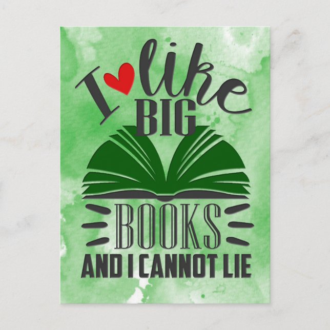 Jag gillar Big Bokar Vykort (Framsida)