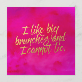Jag gillar Big Brunches-inbjudan Pearl Shimmer Pap Inbjudningar