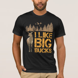 Jag gillar Big Bucks Big Antler som jagar Hjort Hu T Shirt
