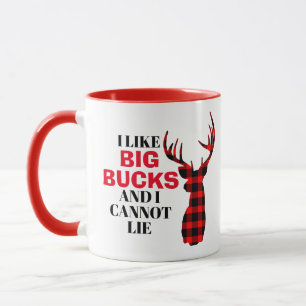 Jag gillar BIG BUCKS Funny Hunting Mugg