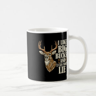 Jag gillar Big Bucks och kan inte Ljuga Buck Hunti Kaffemugg