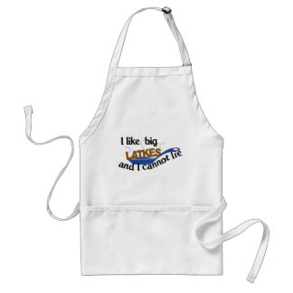 Jag gillar Big Latkes Funny Hanukkah Apron Förkläde