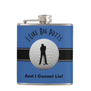 Jag gillar Big Putts Golf Citote Humor Funny Blue  Fickplunta
