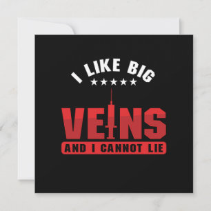 Jag gillar Big Veins Phlebotomy Phlebotomist Blood Inbjudningar