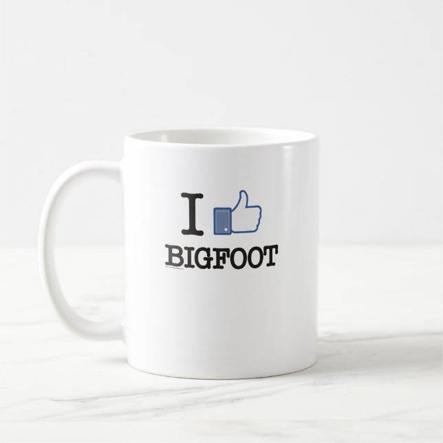 Jag gillar Bigfoot Kaffemugg (Vänster)