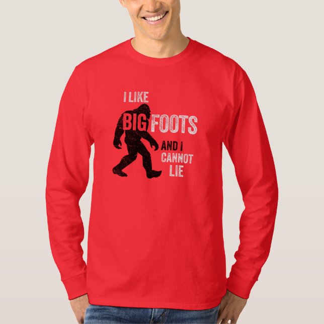 Jag gillar BIGFOOTS-T-tröja Tee (Framsida)