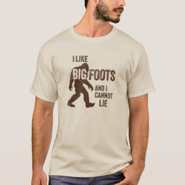 Jag gillar BIGFOOTS-T-tröja Tee Shirt